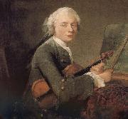 Jean Baptiste Simeon Chardin Helena Youth violin oil painting artist